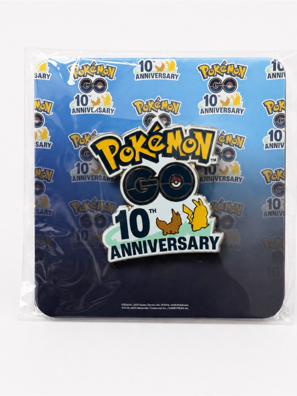 Pokémon GO 10th Anniversary Lapel Pin Official New Sealed 2026